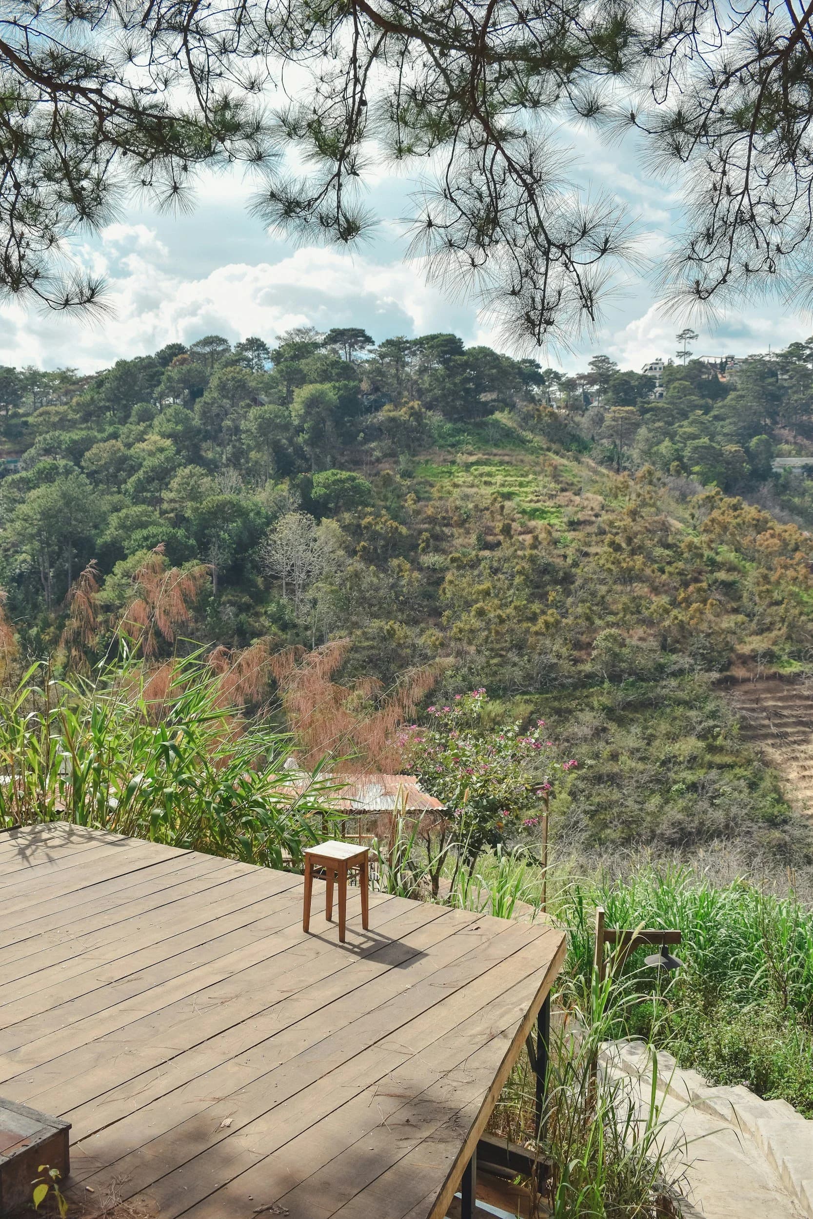 Highland landscape near the PaperFrame•7 retreat venue in Vietnam